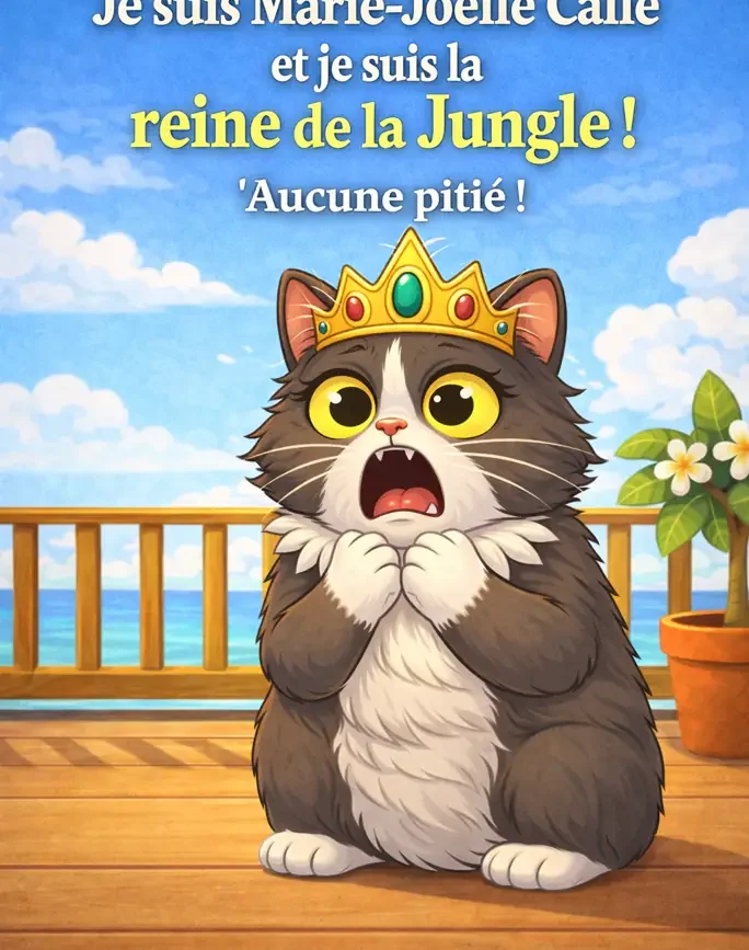 Marie-Joëlle Calle, la reine de la jungle, découvre que ses boîtes de thon préférées vont disparaître après la guérison de sa patte cassée.