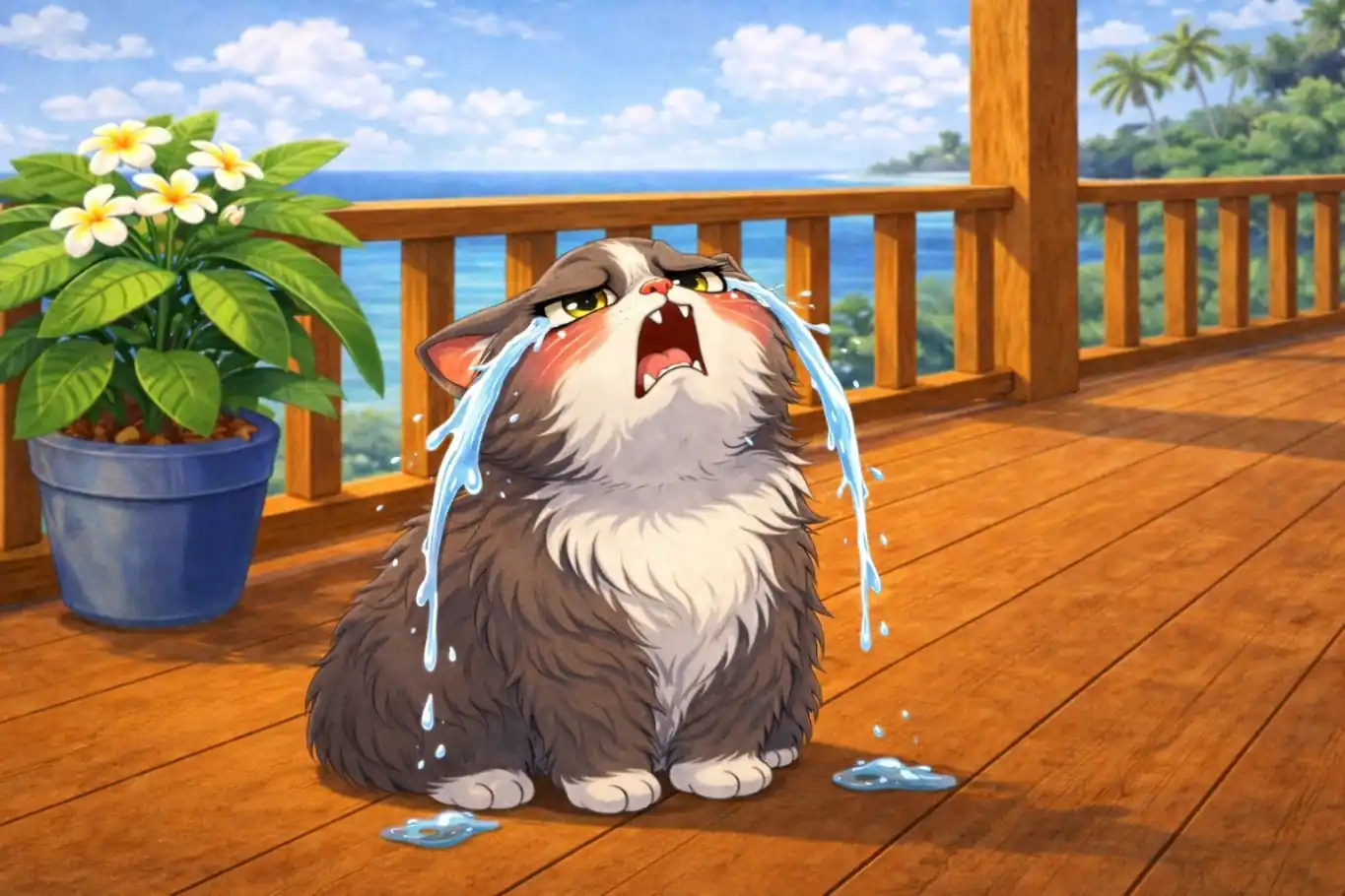 Un mystérieux petit chat vient bouleverser la vie de Marie-Joëlle dans cette histoire pour enfants gratuite.