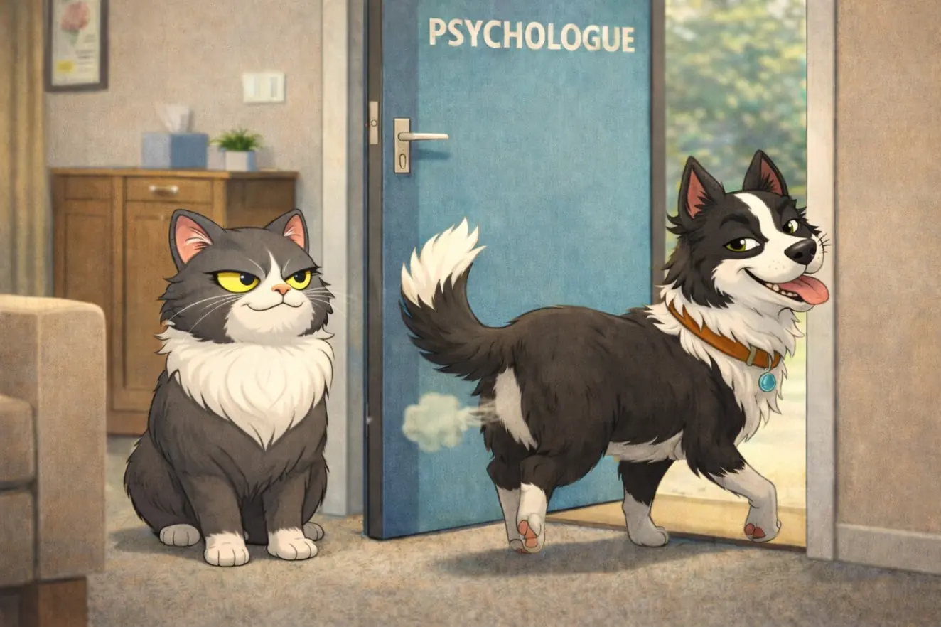 Charlie fait un prout magistral chez la psy