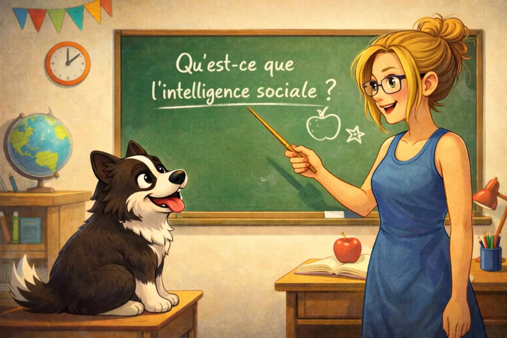Charlie en plein apprentissage de l'intelligence sociale